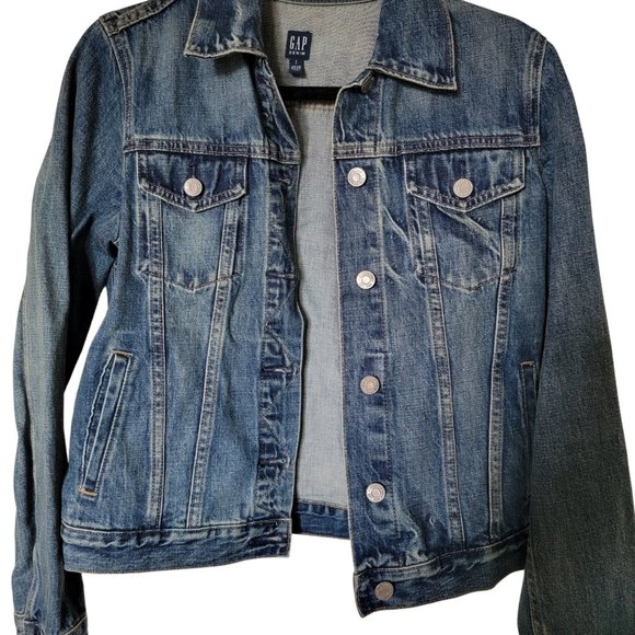 Denim Jean Jacket GAP SMALL PETITE - Picture 3 of 7